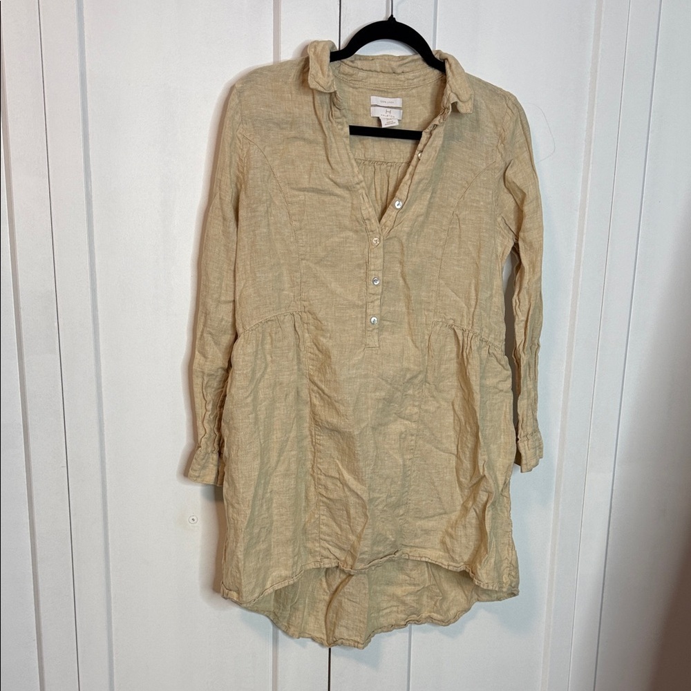 Halston Heritage Beige/Tan Mini Dress Tunic